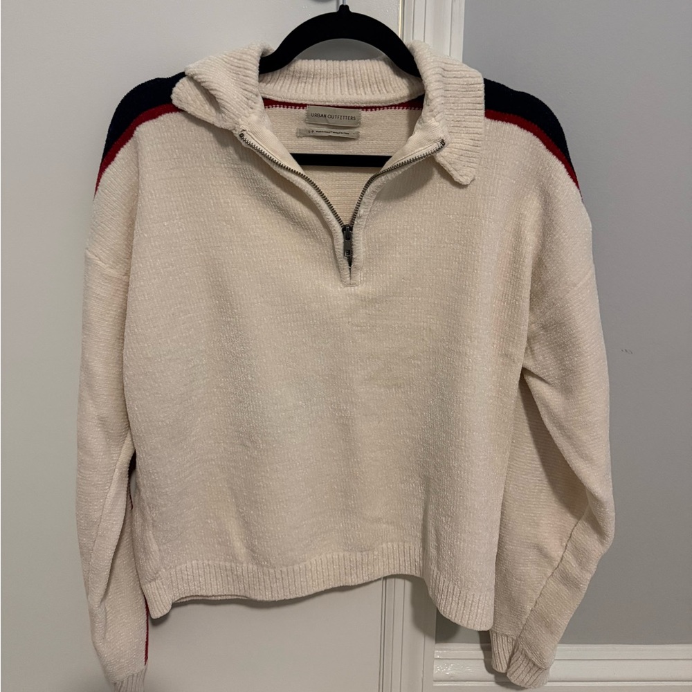 Urban Outfitters Cream Fleece Jacket